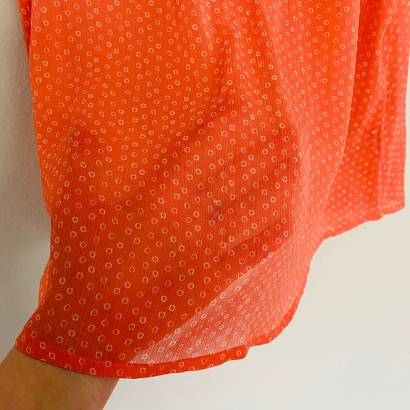 GAP Coral Slightly Sheer Flowy Tank Small - Picture 3 of 6